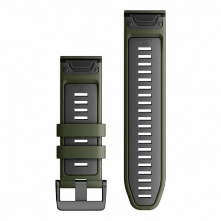 Ремешок Garmin QuickFit 26 Watch Bands Silicone - Moss/Graphite Silicone (010-13281-07)  Фото №0