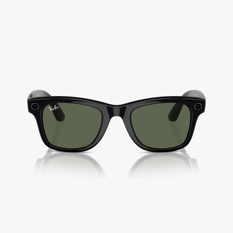 Смарт-очки Ray-Ban Meta Wayfarer Shiny Black Frame Green Lenses (RW4006 601/71 50-22)