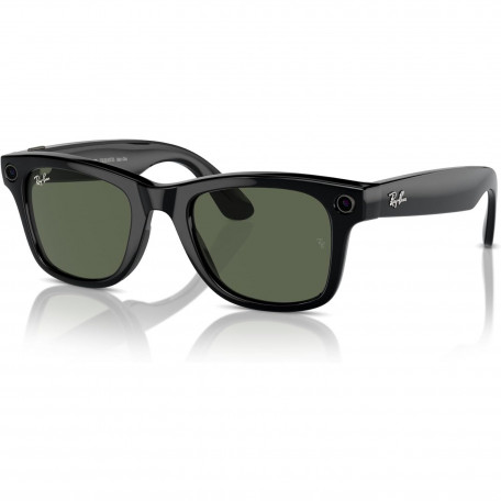 Смарт-очки Ray-Ban Meta Wayfarer Shiny Black Frame Green Lenses (RW4006 601/71 50-22)  Фото №0