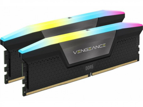 Память для настольных компьютеров Corsair 64 GB (2x32GB) DDR5 6400 MHz Vengeance RGB (CMH64GX5M2B6400C32)  Фото №2