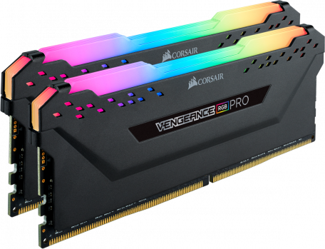 Память для настольных компьютеров Corsair 32GB (2x16GB) DDR4 3000MHz Vengeance RGB Pro Black (CMW32GX4M2C3000C15)  Фото №1