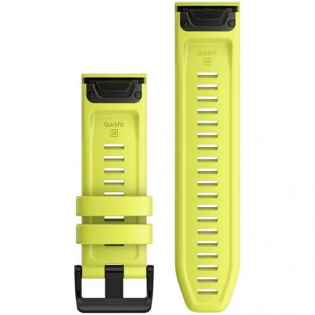 Ремешок Garmin Ремешок для Fenix ??6x 26mm QuickFit Amp Yellow Silicone bands (010-12864-04)  Фото №0