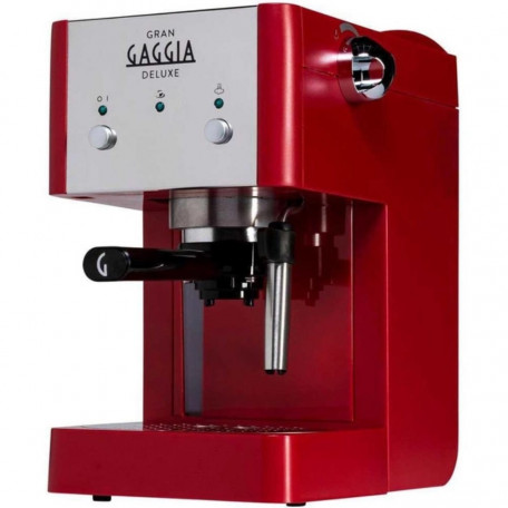 Рожковая кофеварка эспрессо Gaggia Gran Deluxe Red (RI8425/22)  Фото №2