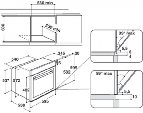 Духова шафа електрична Whirlpool AKZM 8480 NB  Фото №1