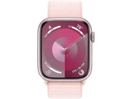 Смарт-годинник Apple Watch Series 9 GPS + Cellular 45mm Pink Alu. Case w. Light Pink Sport Loop (MRMM3)  Фото №3