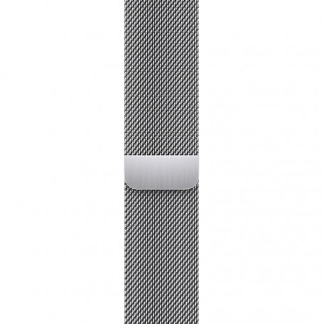 Смарт-годинник Apple Watch Series 9 GPS + Cellular 45mm Silver S. Steel Case w. Silver Milanese Loop (MRMQ3)  Фото №1