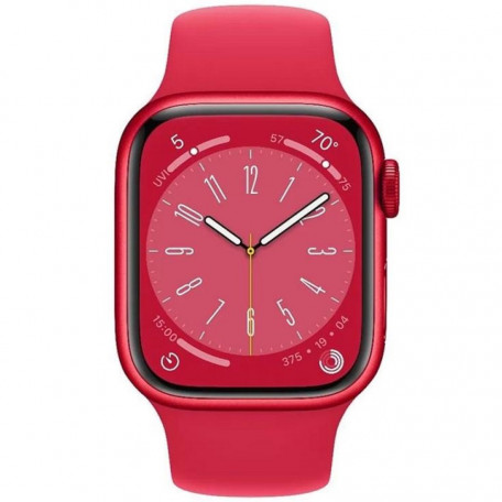 Смарт-годинник Apple Watch Series 8 GPS 45mm PRODUCT RED Aluminum Case w. PRODUCT RED S. Band - S/M (MNUR3)  Фото №0