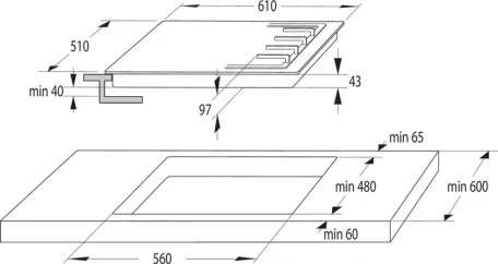 Варильна поверхня газова Gorenje GTW641KB  Фото №22