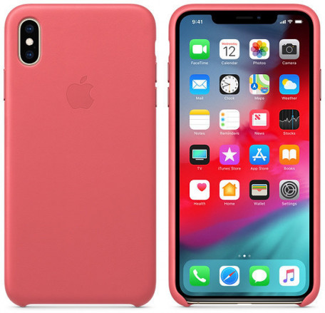 Чехол для смартфона Apple iPhone XS Max Leather Case - Peony Pink (MTEX2)  Фото №3