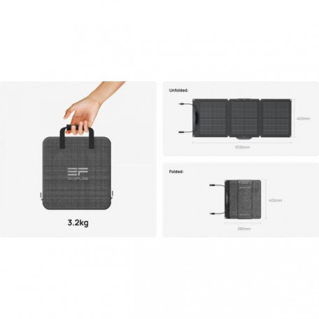 Зарядное устройство на солнечной батарее EcoFlow 60W Solar Panel (EFSOLAR60)  Фото №7