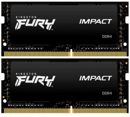 Память для ноутбуков Kingston FURY 64 GB (2x32 GB) SO-DIMM DDR4 3200 MHz Impact (KF432S20IBK2/64)