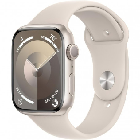 Смарт-годинник Apple Watch Series 9 GPS 41mm Starlight Aluminum Case w. Starlight Sport Band - S/M (MR8T3) OpenBox  Фото №0