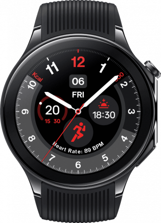 Смарт-годинник OnePlus Watch 2 Black Steel  Фото №0