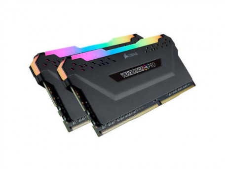 Память для настольных компьютеров Corsair 32GB (2x16GB) DDR4 3200MHz Vengeance RGB Pro Black (CMW32GX4M2E3200C16-TUF)  Фото №0