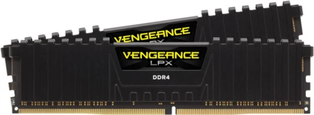 Память для настольных компьютеров Corsair 16 GB (2x8GB) Black DDR4 3600 MHz Vengeance LPX (CMK16GX4M2D3600C18)