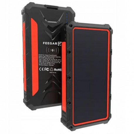 Зовнішній акумулятор (павербанк) Feegar PowerSolar36 36000mah 4xUSB 20W  Фото №1