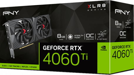 Відеокарта PNY GeForce RTX 4060 Ti 8GB VERTO (VCG4060T8DFXPB1-O)  Фото №2