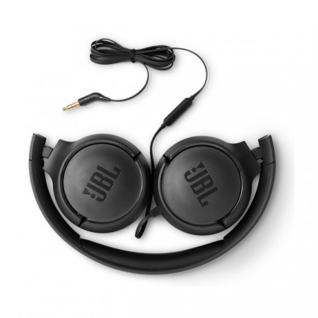 Навушники з мікрофоном JBL Tune 500 Black (JBLT500BLK)  Фото №3