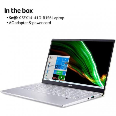 Ноутбук Acer Swift X SFX14-41G-R7YT (NX.AU6AA.002) (Custom 8/1TB)  Фото №0