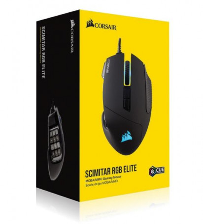 Мышь Corsair Scimitar RGB Elite USB Black (CH-9304211-EU)  Фото №6