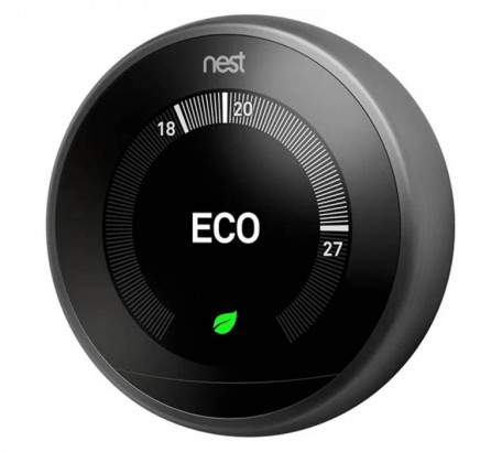 Теплый пол. Терморегулятор Google Nest Learning Thermostat 3rd Generation Black (T3029EX)  Фото №0