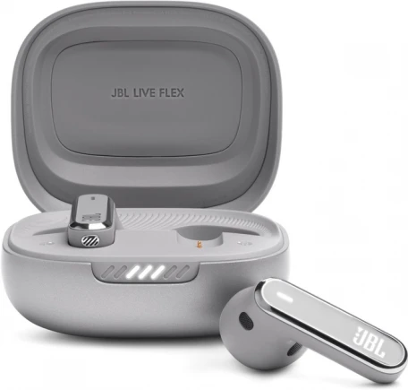 Навушники TWS JBL Live Flex Silver (JBLLIVEFLEXSVR)