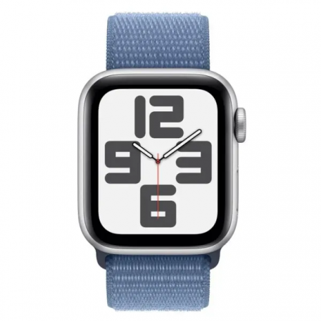 Смарт-часы Apple Watch SE 2 GPS + Cellular 40mm Silver Aluminium Case w. Winter Blue Sport Loop (MRGQ3)  Фото №0