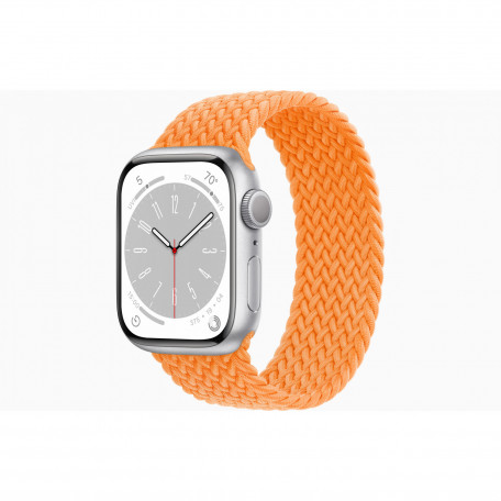 Смарт-часы Apple Watch SE 2 GPS 40mm Aluminum Case w. Bright Orange Braided Solo Loop - Size 4 (MNL73+MQXR3)