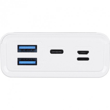 Зовнішній акумулятор (павербанк) BLOW PB40A USB-C 2xUSB 40000 mAh White (PB40AW)  Фото №1