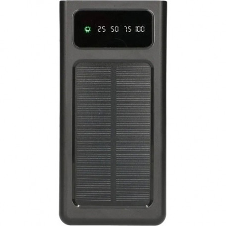 Внешний аккумулятор (повербанк) Extralink EPB-093 30000mAh Preto Solar USB-C Black  Фото №7