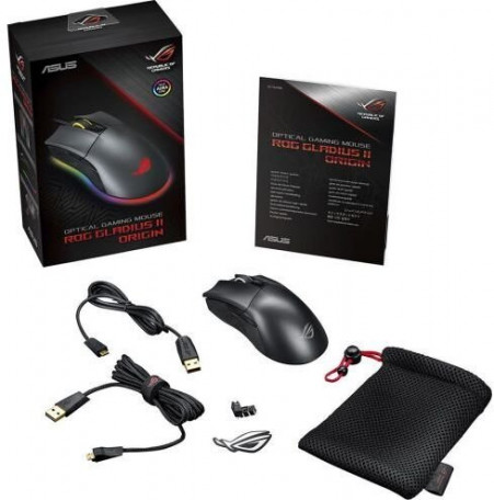 Мышь Asus ROG Gladius II Origin Black (90MP00U1-B0UA00)  Фото №3