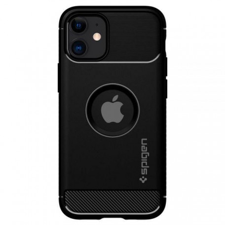 Чехол для смартфона Spigen iPhone 12 mini Rugged Armor Matte Black (ACS01743)  Фото №0