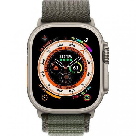 Смарт-часы Apple Watch Ultra GPS + Cellular 49mm Titanium Case with годинник Apple Watch Ultra GPS + Cellular 49mm Titanium Case with Green Alpine Loo