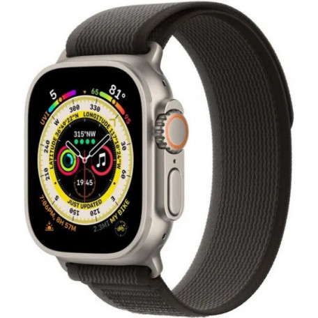 Смарт-часы Apple Watch Ultra GPS + Cellular 49mm Titanium Case with годинник Apple Watch Ultra GPS + Cellular 49mm Titanium Case with Black/Gray Trail  Фото №1