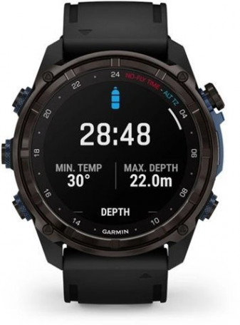 Спортивные часы Garmin Descent Mk3i 51mm Carbon Gray DLC Titanium with ые часы Garmin Descent Mk3i 51mm Carbon Gray DLC Titanium with Black Silicone B  Фото №3