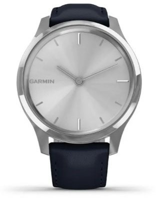 Смарт-часы Garmin vivomove Luxe Silver-Blue Leather (010-02241-20)  Фото №0