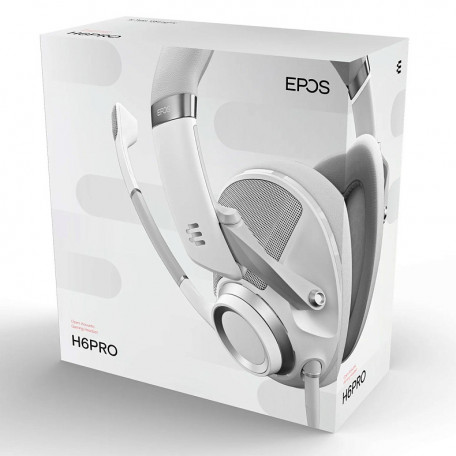 Навушники з мікрофоном Sennheiser EPOS H6PRO Open Ghost White (1000971)  Фото №4