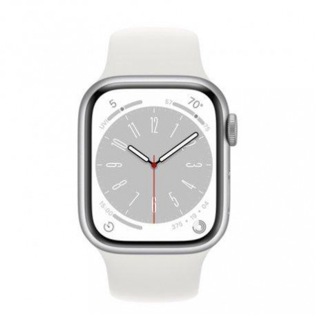 Смарт-годинник Apple Watch Series 8 GPS + Cellular 41mm Silver Aluminum Case with White S. Band S/M (MP4E3)