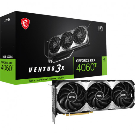 Видеокарта MSI GeForce RTX 4060 Ti VENTUS 3X 16G OC  Фото №3