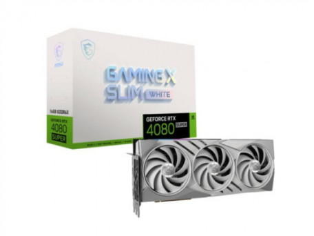 Відеокарта MSI GeForce RTX 4080 SUPER 16G GAMING X SLIM WHITE (912-V511-263)  Фото №0