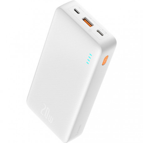 Зовнішній акумулятор (павербанк) Baseus Airpow 20000mAh 20W White (PPAP20K)  Фото №1