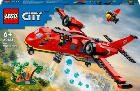 Блоковый конструктор LEGO City Пожарный спасательный самолет (60413)