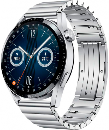 Смарт-часы HUAWEI Watch GT 3 46mm Stainless Steel (55026957) (Open Box)  Фото №0