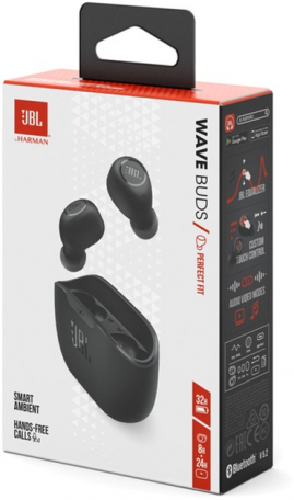 Наушники TWS JBL Tune Buds Black (JBLTBUDSBLK)  Фото №4