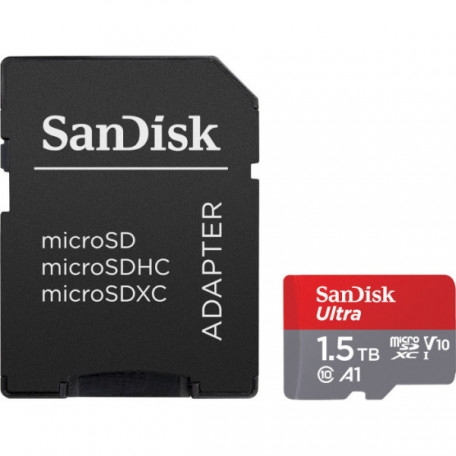 Карта памяти SanDisk 1,5 TB microSDXC UHS-I U1 V30 A1 Ultra (SDSQUAC-1T50-GN6MA)