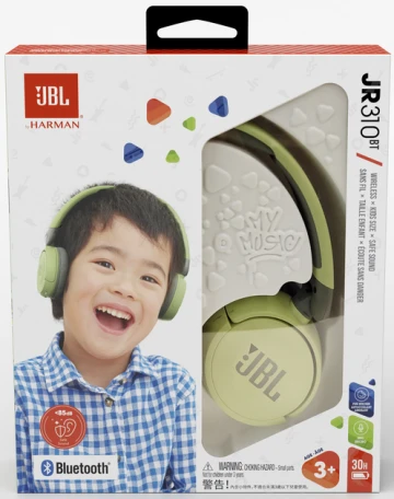 Навушники з мікрофоном JBL JR310BT Green (JBLJR310BTGRN)  Фото №6