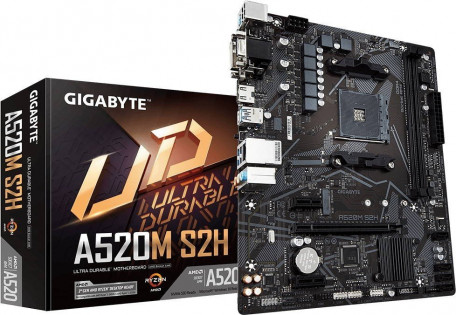 Материнська плата Gigabyte A520M S2H  Фото №4