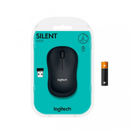 Мышь Logitech M220 Silent Dark Gray (910-004878)  Фото №1