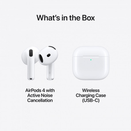 Навушники TWS Apple AirPods 4 with Active Noise Cancellation (MXP93)  Фото №8