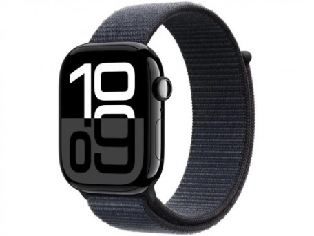 Смарт-часы Apple Watch Series 10 GPS + Cellular 42mm Jet Black Aluminum Case w. Ink S. Loop (MWX83)  Фото №0